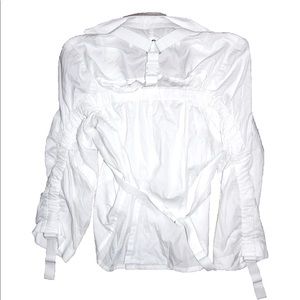 Junta Watanabe 2002 White Buckled Straight Jacket Look Medium